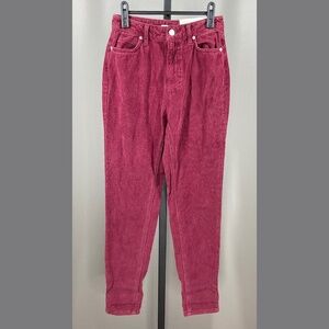 NEW BDG Urban Outfitters Pants Womens 24 red corduroy mom boho casual
